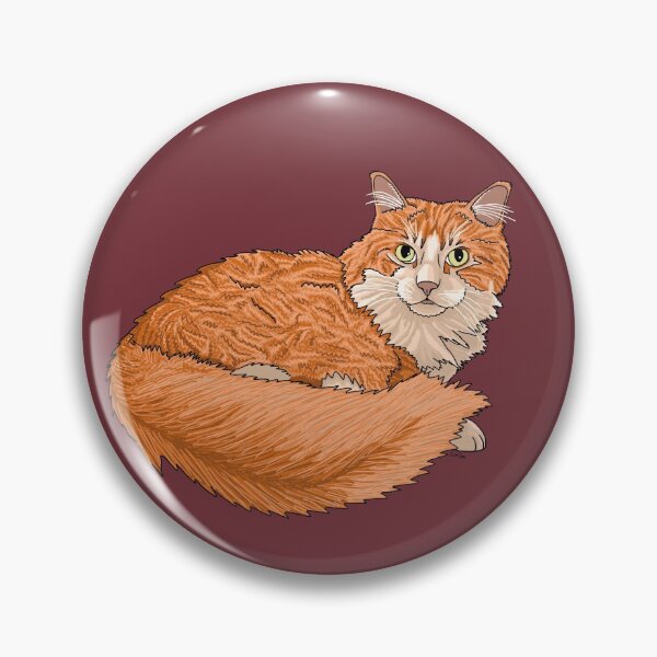Item preview, Fluffy Ginger Kitty - Wine Background designed and sold by EcoElsa.