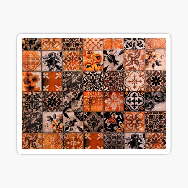 Orange Tiles Sticker