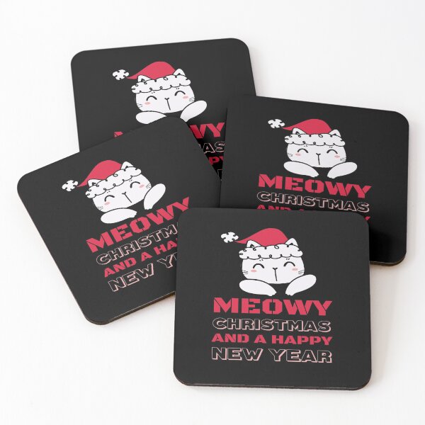 Item preview, Meowy Christmas And A Happy New Year - Christmas Gifts for Cat Lover designed and sold by Delandor.