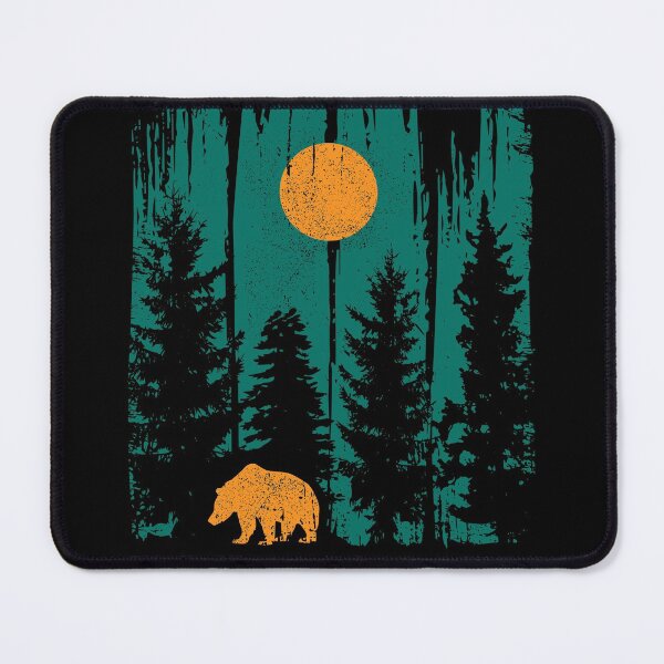 Item preview, Brown Bear Bear In The Forest Predator Adventure Retro Vintage Graphic designed and sold by brunsch-print.