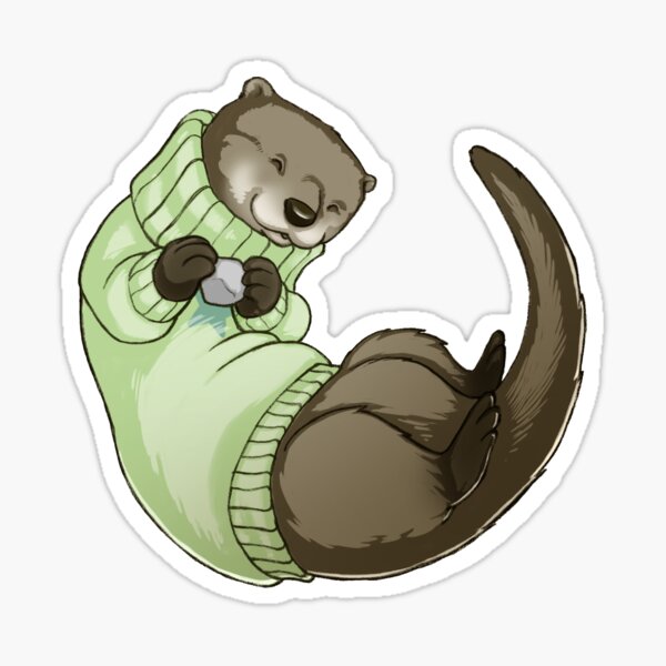 Sweater Otter Sticker