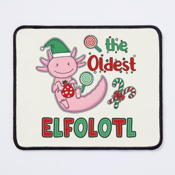 Item preview, Christmas Axolotl Elf - The Oldest Elfolotl designed and sold by GrimButterfly.