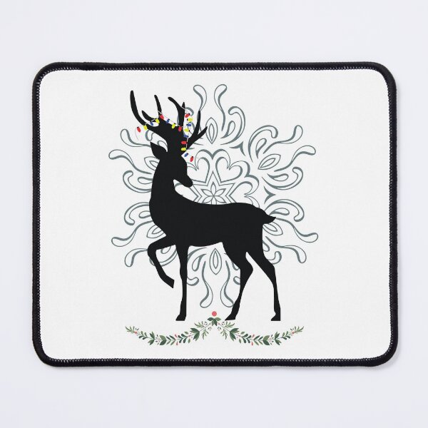 Item preview, Silhouette Christmas Deer designed and sold by BWAYZ.