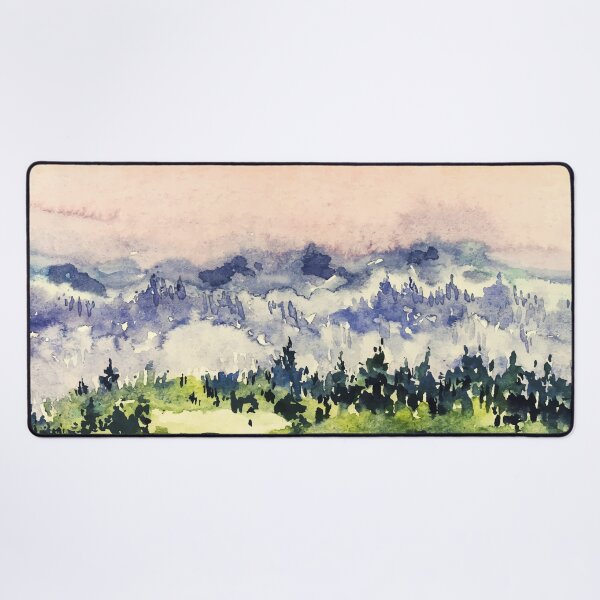 Item preview, Watercolor Evening Landscape designed and sold by Vector Scout Lab.