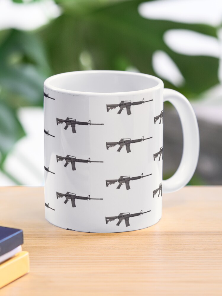Imagen 1 de 6, Taza de café con la obra M4, diseñada y vendida por RENAGADE4LYF.