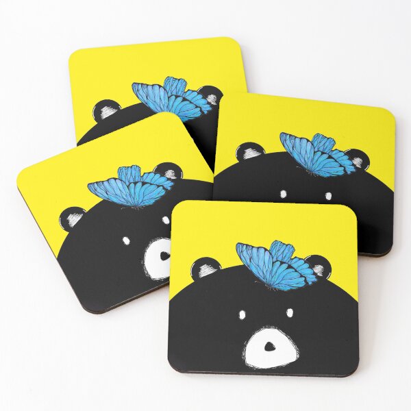 Item preview, Moon Bear with Butterfly designed and sold by BubeBube.