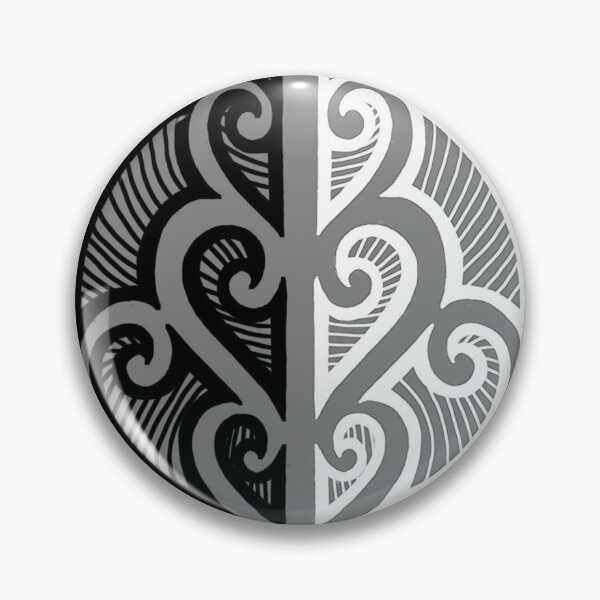 Item preview, Black and white maori tribal art designed and sold by attracdionz.