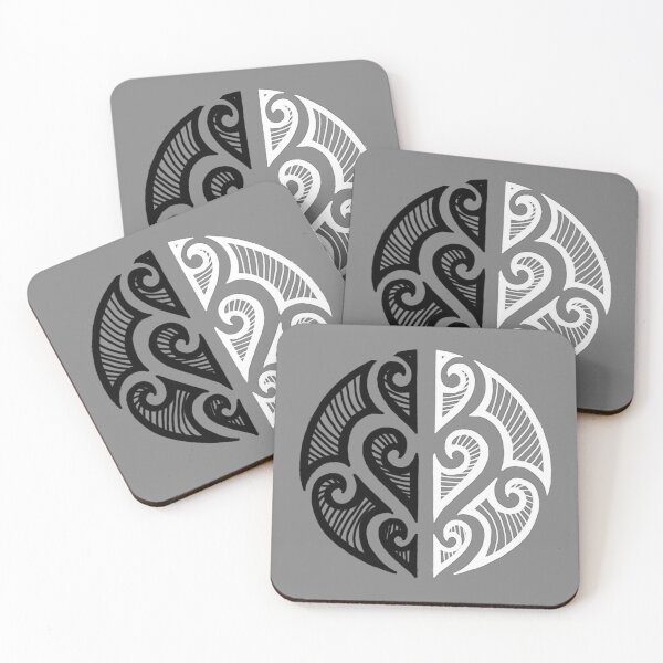 Item preview, Black and white maori tribal art designed and sold by attracdionz.
