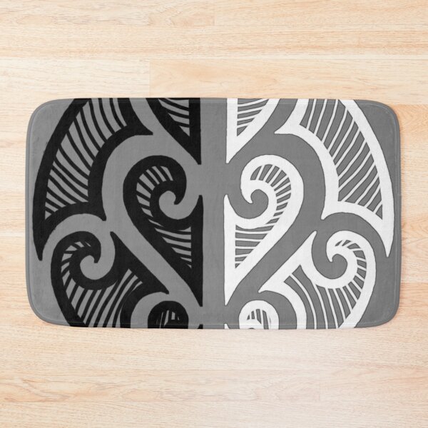 Item preview, Black and white maori tribal art designed and sold by attracdionz.