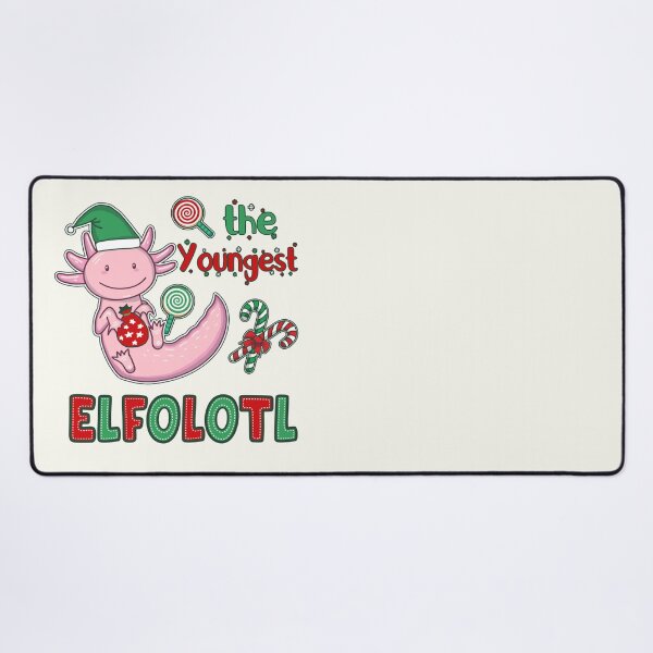Item preview, Christmas Axolotl Elf - The Youngest Elfolotl designed and sold by GrimButterfly.