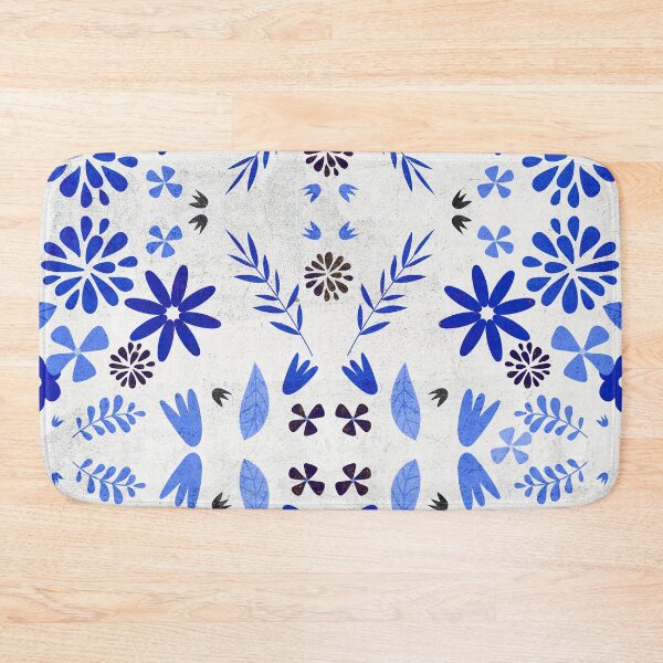 Item preview, Blue floral pattern designed and sold by Bigika.