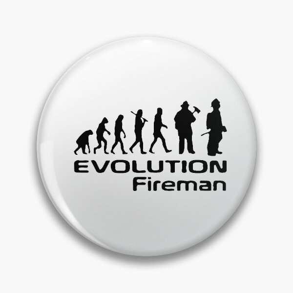 Item preview, Firefighter Evolution of Fireman Hero my dad is fireman Gift Premium Apparel Funny Holiday Xmas designed and sold by DesignByHeartUK.