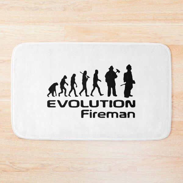 Item preview, Firefighter Evolution of Fireman Hero my dad is fireman Gift Premium Apparel Funny Holiday Xmas designed and sold by DesignByHeartUK.