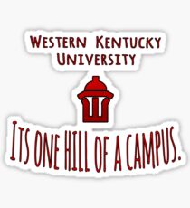 WKU - One Hill of a Campus Sticker