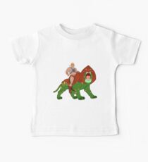 He-man and BattleCat Filmation Style Baby Tee