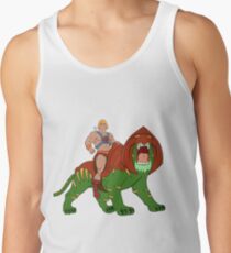 He-Man und BattleCat Filmation Style Tanktop für Männer