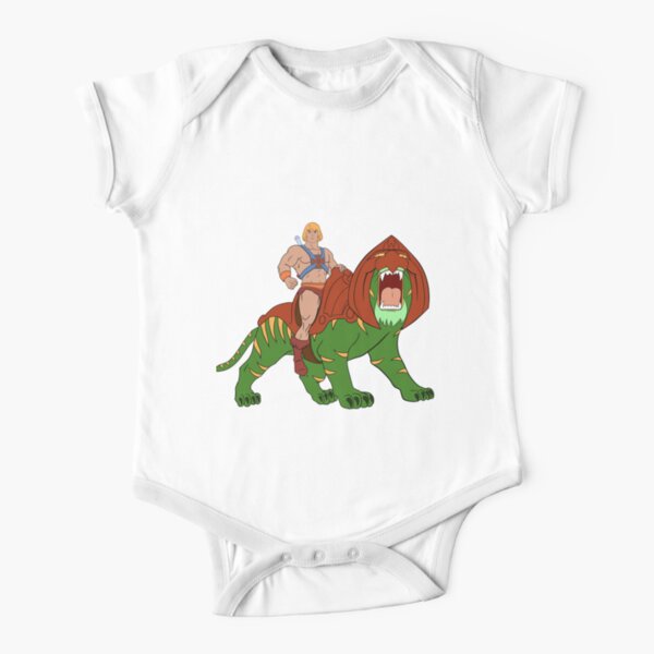 He-man and Tiger Tribute Short Sleeve Baby One-Piece