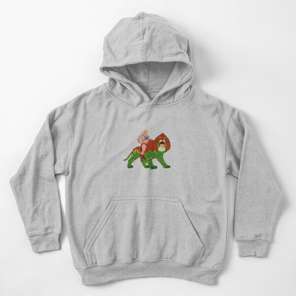 He-man and Tiger Tribute Kids Pullover Hoodie