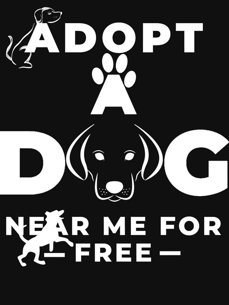 Copy of Adopt a dog near me Fitted  Canvas Print for Sale by ChaseRyanHome