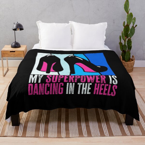 Item preview, My Superpower is Dancing in the Heels, Dancer Girls Quote Retro designed and sold by AS-Shirts.