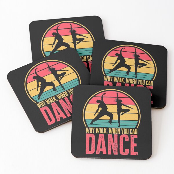 Item preview, Why Walk, When You Can Dance, Funny Dancing Quote, Retro Vintage Dancer designed and sold by AS-Shirts.