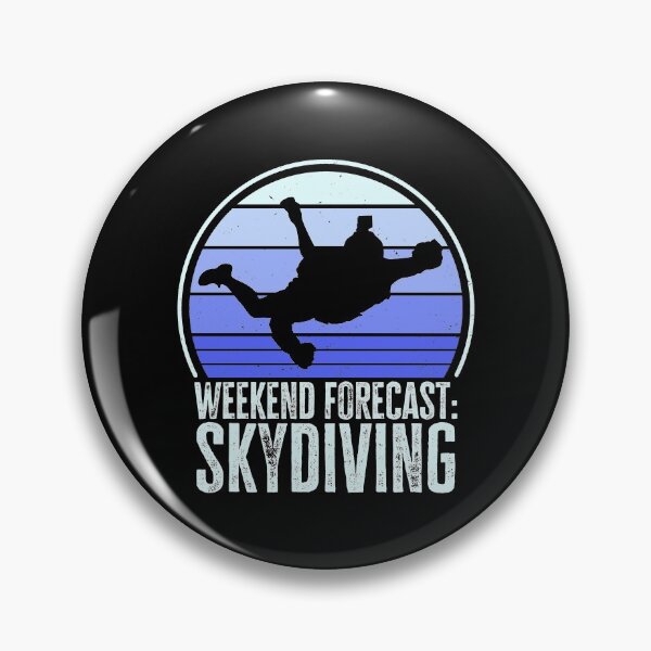 Item preview, Weekend Forecast: Skydiving. Funny Skydiver, Retro Parachutist designed and sold by AS-Shirts.