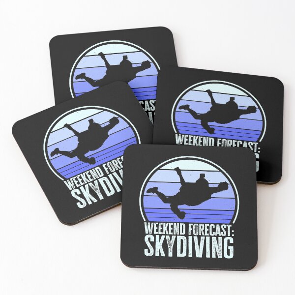 Item preview, Weekend Forecast: Skydiving. Funny Skydiver, Retro Parachutist designed and sold by AS-Shirts.