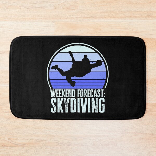 Item preview, Weekend Forecast: Skydiving. Funny Skydiver, Retro Parachutist designed and sold by AS-Shirts.