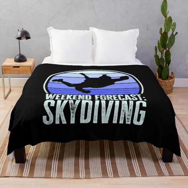 Item preview, Weekend Forecast: Skydiving. Funny Skydiver, Retro Parachutist designed and sold by AS-Shirts.