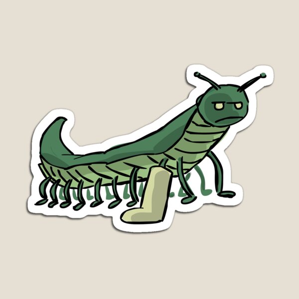 Broken Leg Caterpillar Magnet