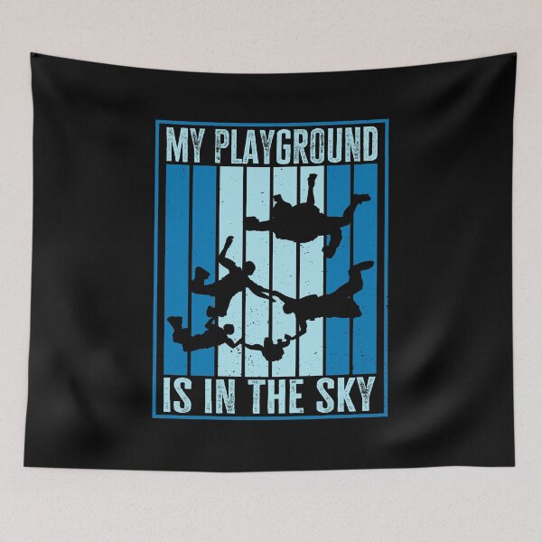 Item preview, My Playground is in the Sky. Funny Skydiver, Retro Skydiving designed and sold by AS-Shirts.