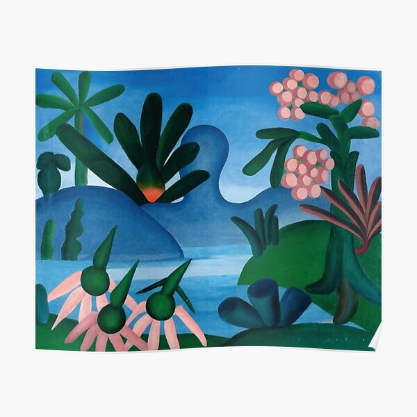 O Lago, 1928 Tarsila do Amarals Poster