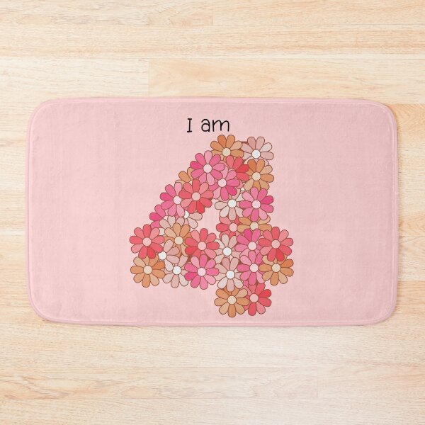 Item preview, I Am 4 (Four). Four Year Old Birthday Girl. designed and sold by JellyBeenzz.