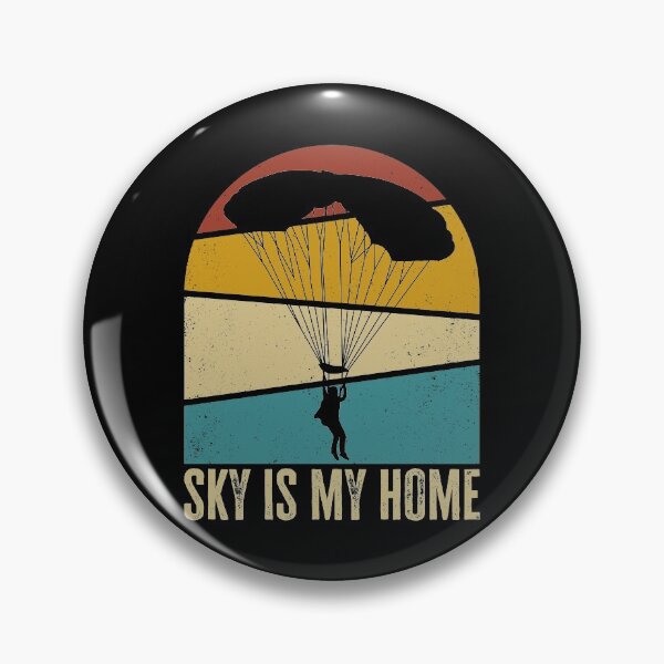 Item preview, Sky is my Home. Funny Skydiver Quote, Skydiving Retro Vintage, Parachutist designed and sold by AS-Shirts.