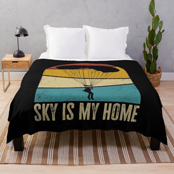 Item preview, Sky is my Home. Funny Skydiver Quote, Skydiving Retro Vintage, Parachutist designed and sold by AS-Shirts.