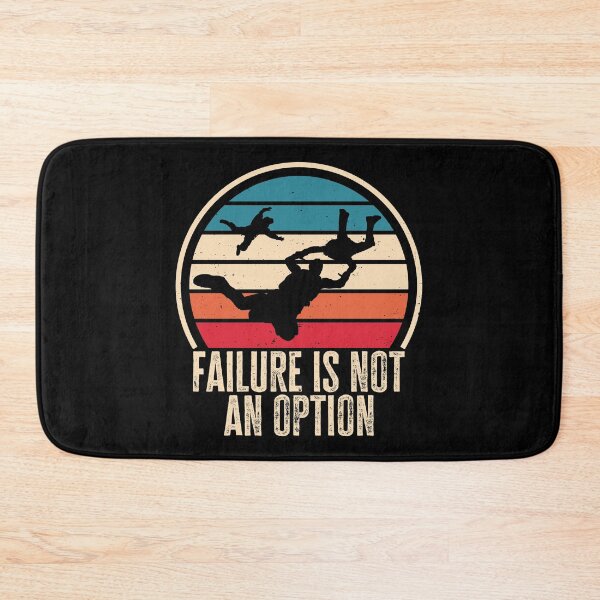 Item preview, Failure is not an Option. Funny Skydiver Quote, Retro Vintage Skydiving designed and sold by AS-Shirts.