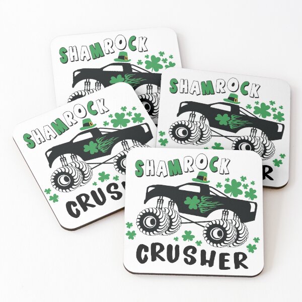 Artikelvorschau, Shamrock Crusher, irisches Kleeblatt, St. Patrick's Day, clevere Iren, Happy Go Lucky, irischer Mann entworfen und verkauft von piipiece.