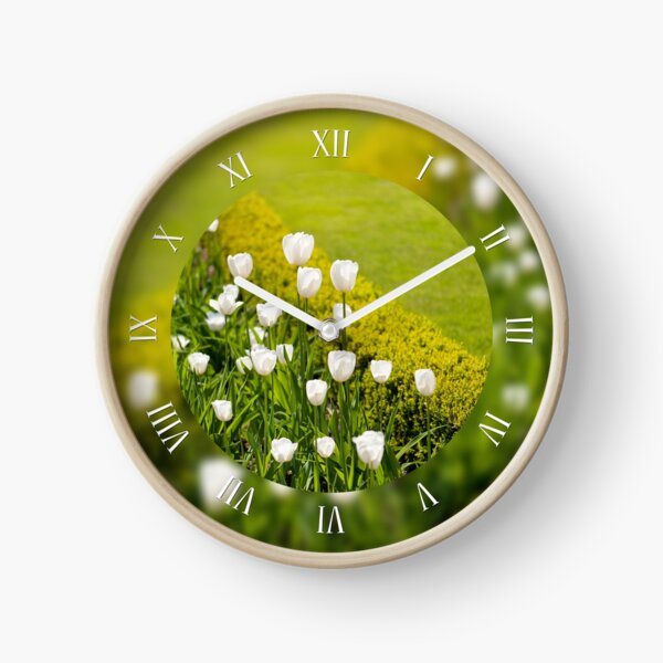 Item preview, White tulips grow in buxus designed and sold by Arletta Cwalina.