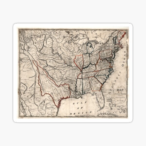 Item preview, United States - Map including Louisiana - 1818 designed and sold by paulrommer.