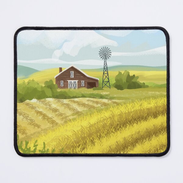 Item preview, Beautiful Watercolor Spring Countryside Landscape designed and sold by Vector Scout Lab.