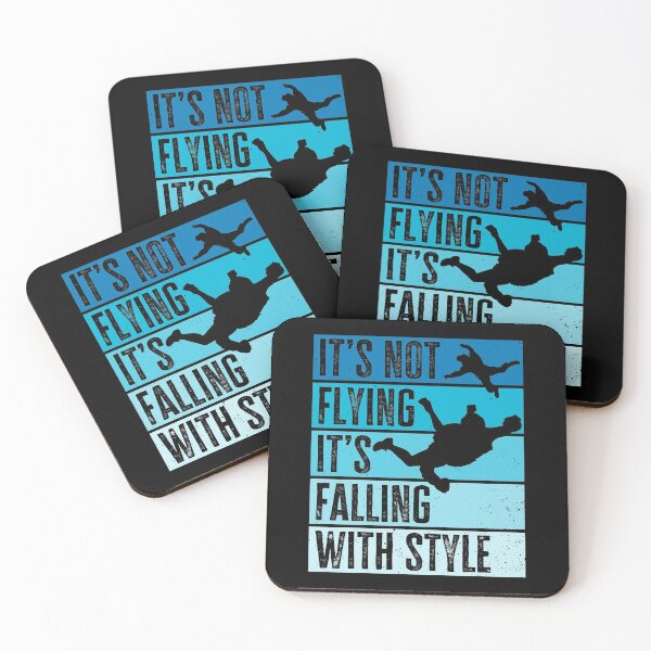 Item preview, It's not Flying, It's Falling With Style. Funny Skydiver Quote, Skydiving designed and sold by AS-Shirts.
