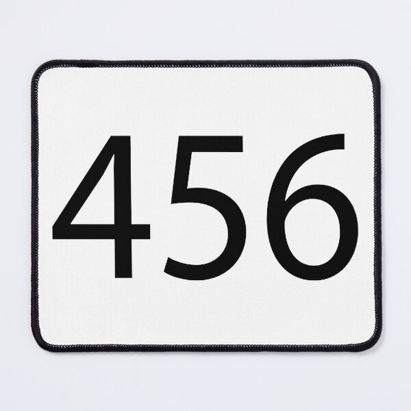 Item preview, The number 456, black on a white background. designed and sold by IrinaSenkova.