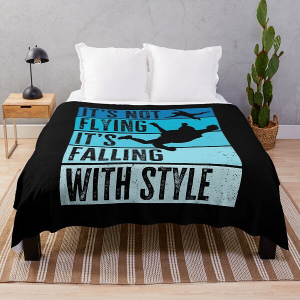 Item preview, It's not Flying, It's Falling With Style. Funny Skydiver Quote, Skydiving designed and sold by AS-Shirts.