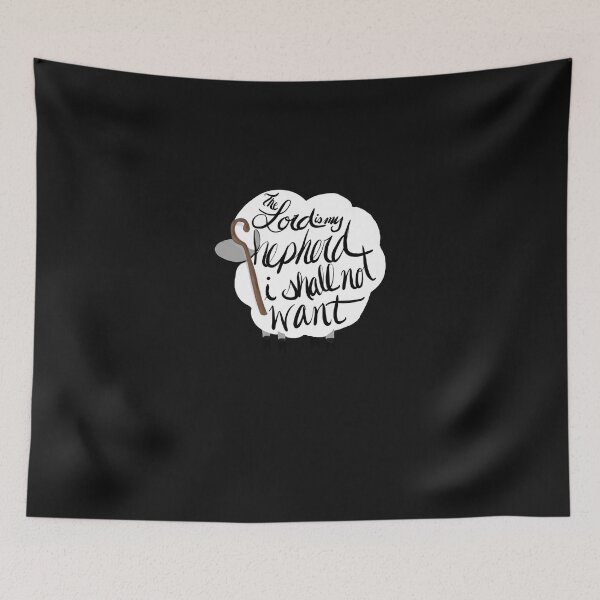 Item preview, Psalm 23 Sheep Sticker designed and sold by ROSEANNMCKECH.