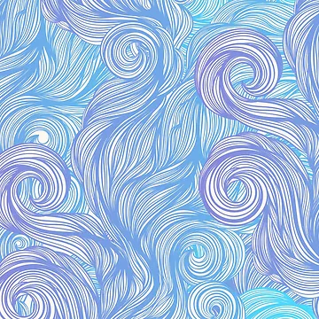 Artwork thumbnail, Beautiful Seamless Abstract Blue Pattern by JTS STORE