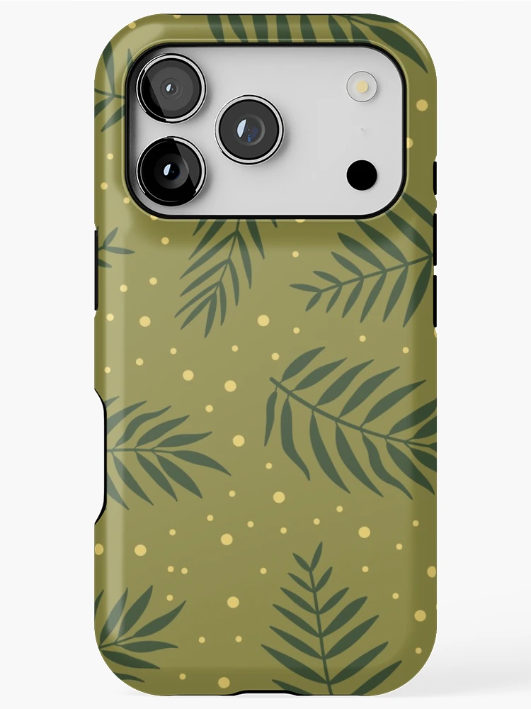 Thumbnail 1 of 4, iPhone Case, Leaves Pattern Background designed and sold by JTS STORE.