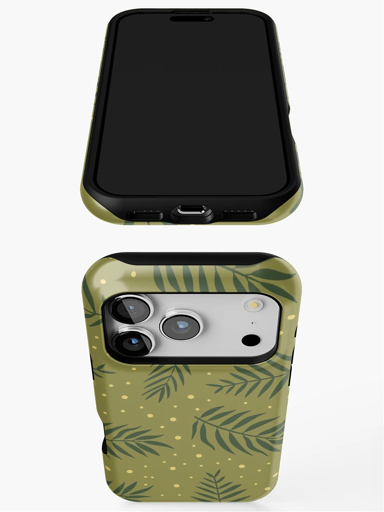 Thumbnail 3 of 4, iPhone Case, Leaves Pattern Background designed and sold by JTS STORE.