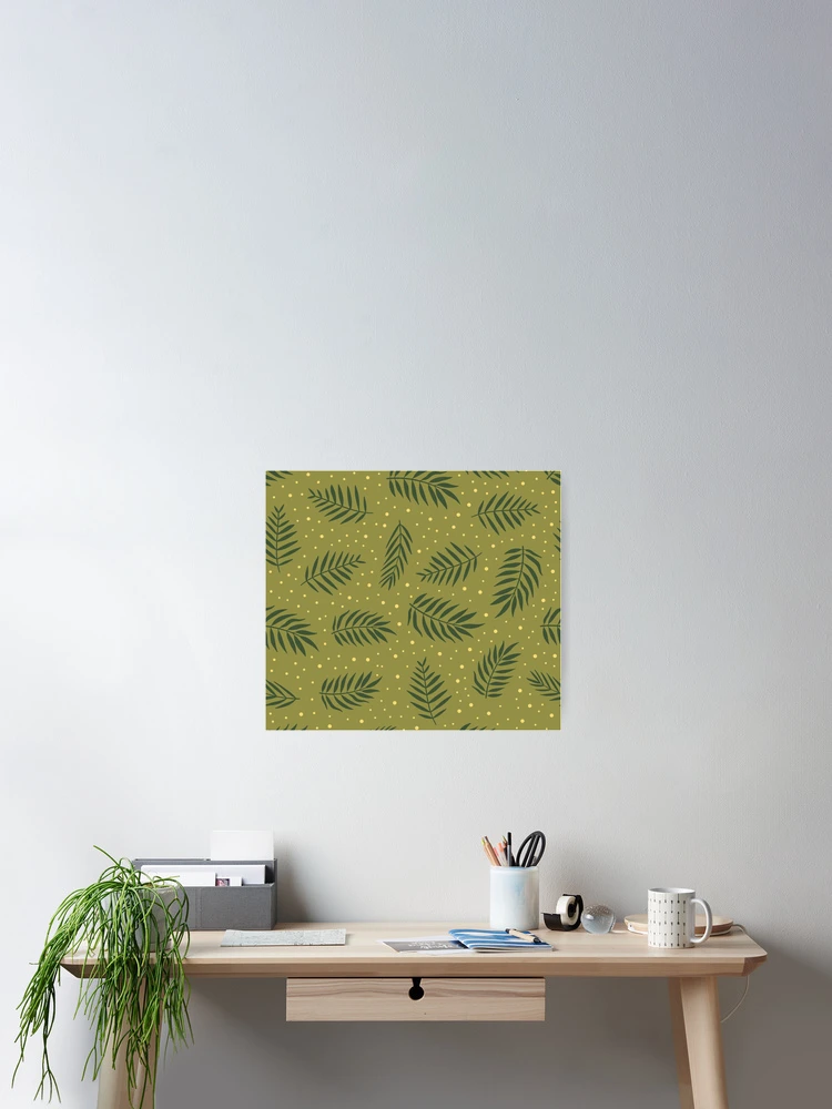 Thumbnail 2 of 3, Poster, Leaves Pattern Background designed and sold by JTS STORE.