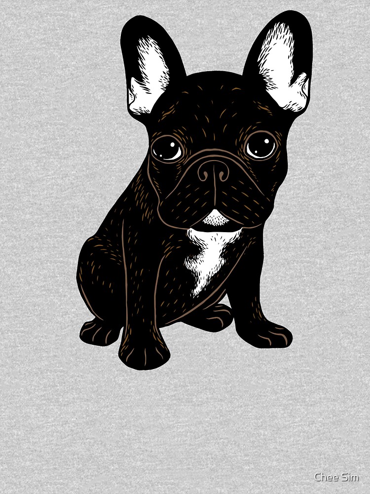 Thumbnail 5 of 5, Toddler Pullover Hoodie, Brindle French Bulldog designed and sold by Chee Sim.