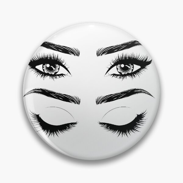 Item preview, Eyes with long eyelashes and brows  designed and sold by AnnArtshock.